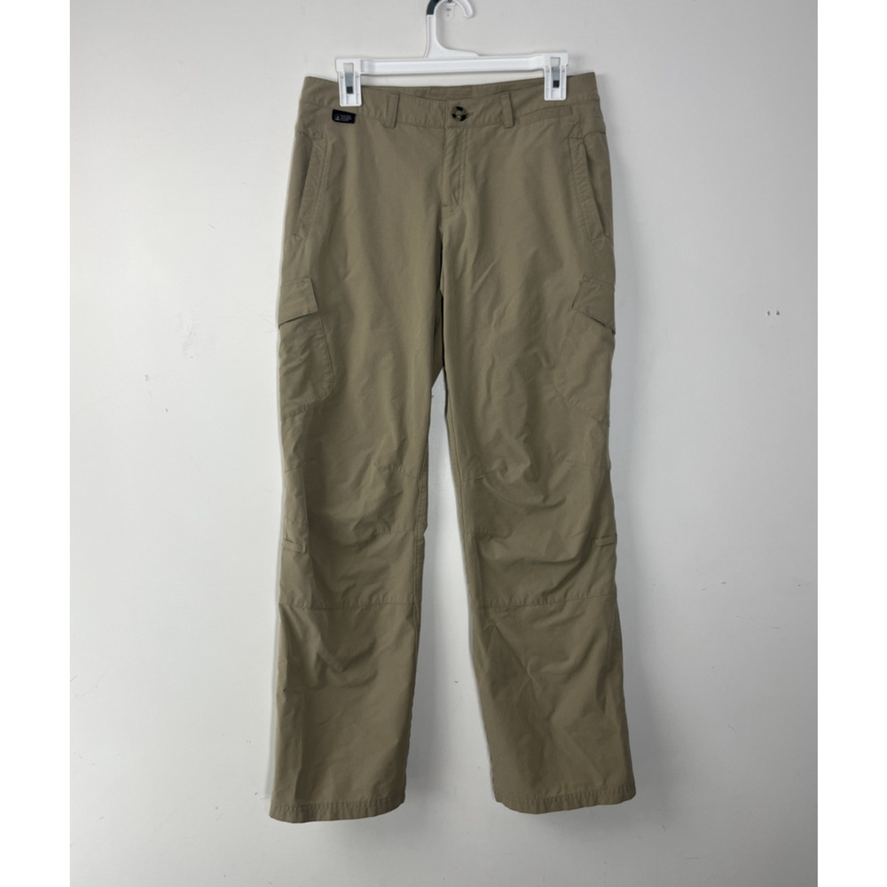 Eastern Mountain Sports Nylon Cargo Hiking Pants Womens 6 R Beige Lightweight